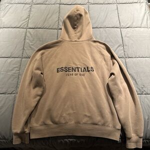 Taupe essentials hoodie